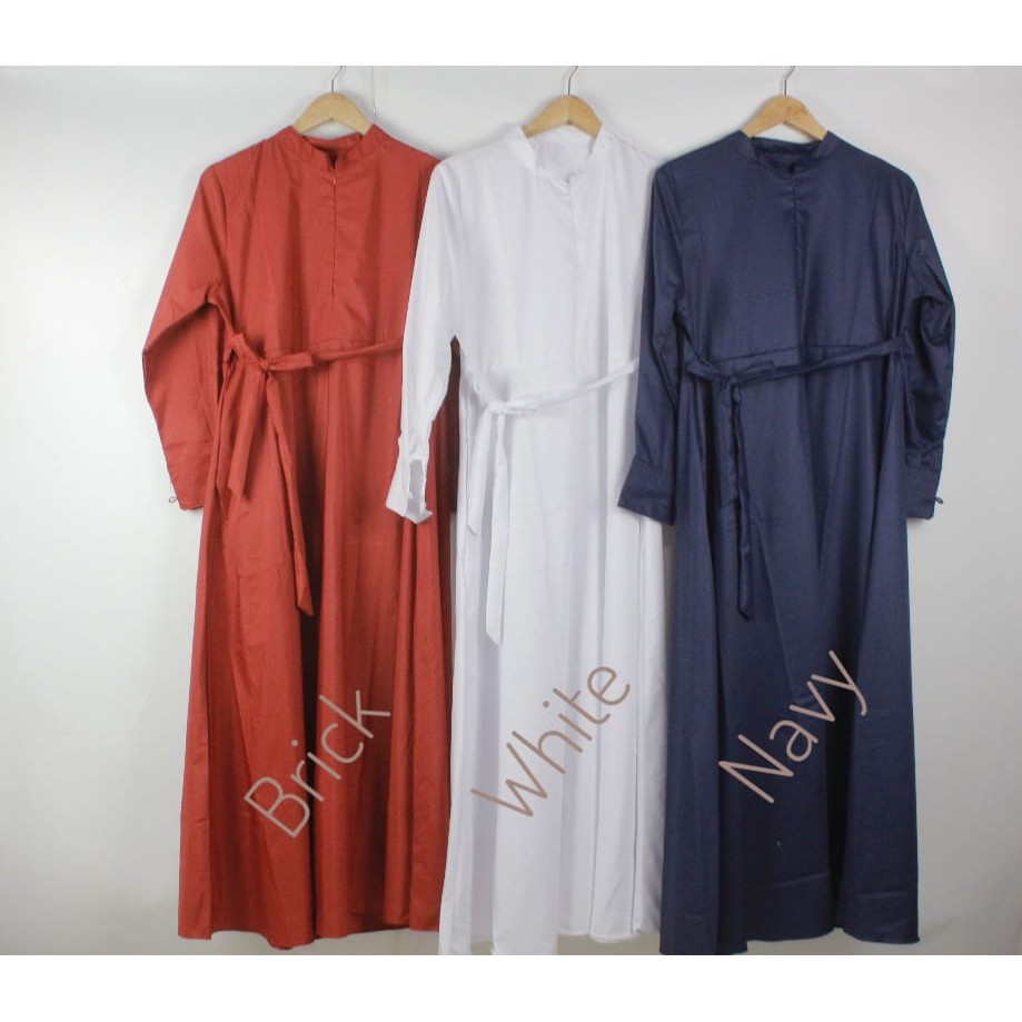 GAMIS TOYOBO POLOS BASIC HILMIA PREMIUM ANEKA WARNA SERAGAMAN TERBARU M L XL XXL