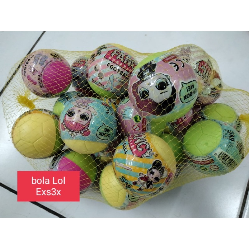 bola lol/footbal/ bola berhadiah isi 20 pcs