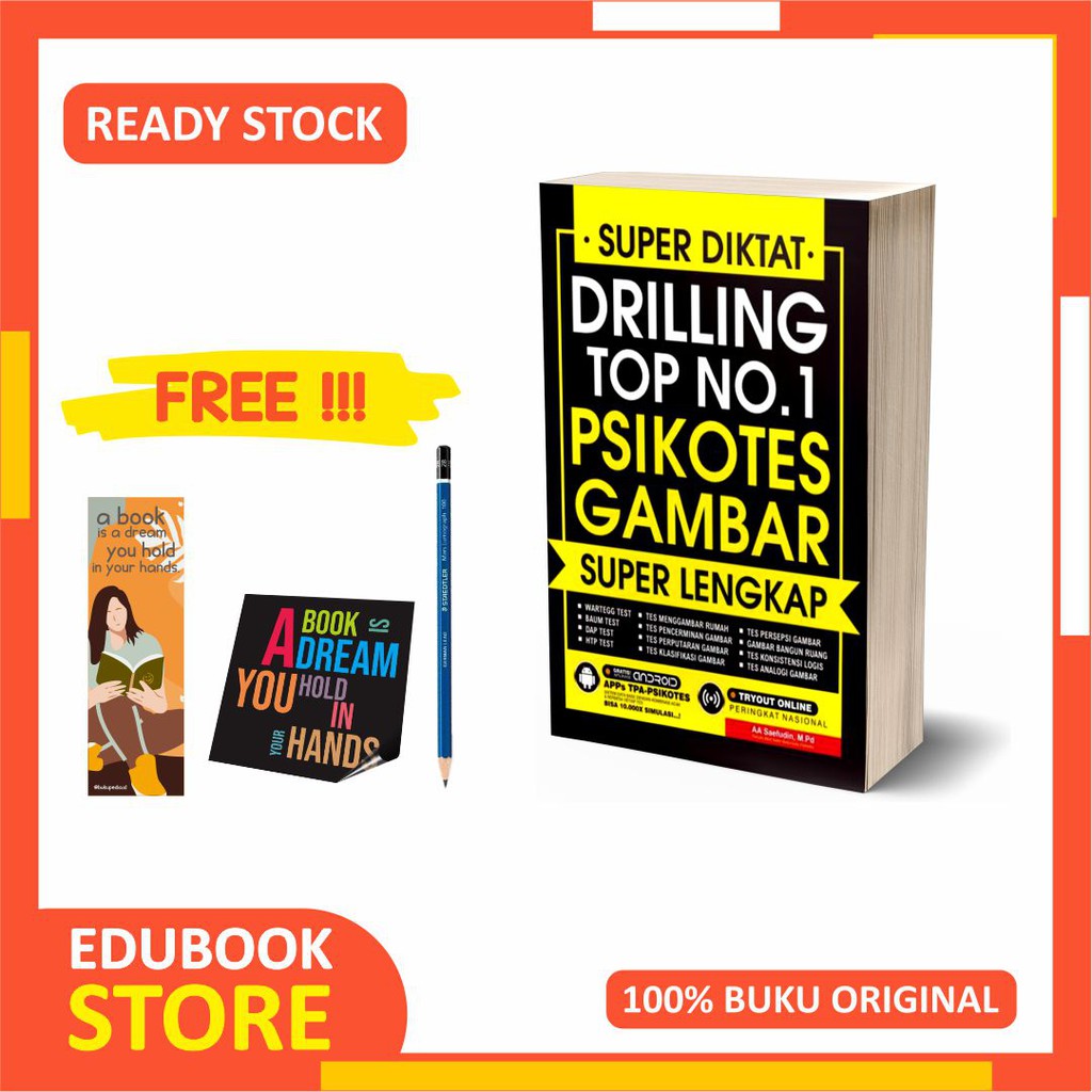 Jual Buku Psikotes Gambar Super Diktat Drilling No 1 Super Lengkap