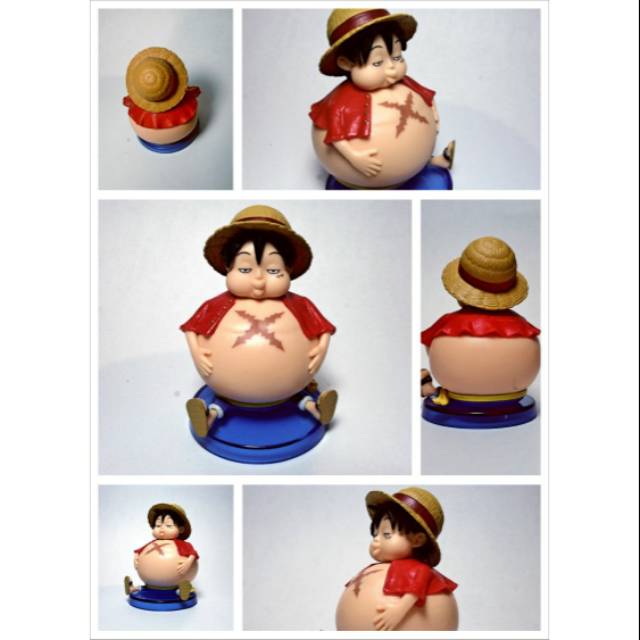 WCF Luffy Gendut Style Up japver bib one piece