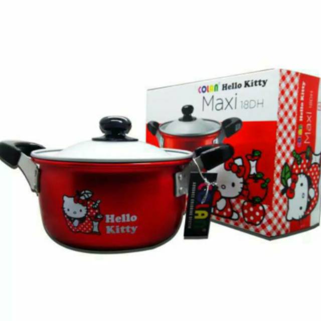 Panci Karakter Hello Kitty ORIGINAL Maxi Maspion Panci Tutup Kaca Kecil Murah no Kukus Korea Set