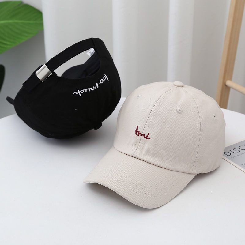 Letter Embroidery Baseball Cap Korean Style Trendy Personality