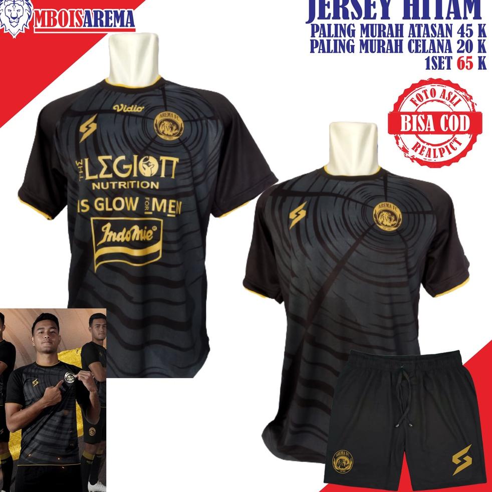 jersey arema baju kaos arema 2021-2022 biru hitam navi bahan drivit WKDOW4441