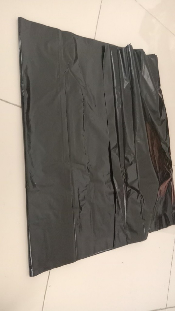 (1 Meteran) Mulsa Pertanian Hitam Perak Plastik Packing Paketan Eceran Merk Acak Bell Matahari Ktg