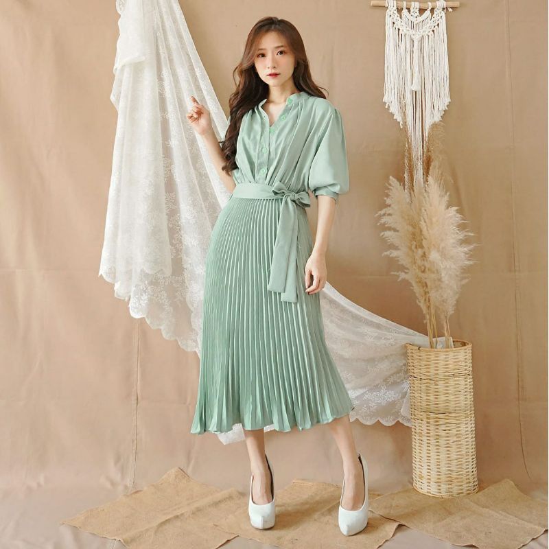 Jessa Collection Pleated Dress