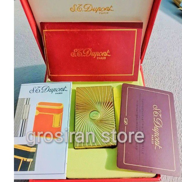 korek St Dupont original high quality box kartu sertifikat