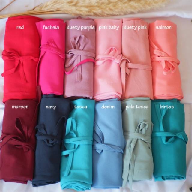 TERMURAH!!!BISA COD !!! HIJAB WANITA / JILBAB BERGO INSTAN NONPED TALI - BAHAN DIAMOND CREPE