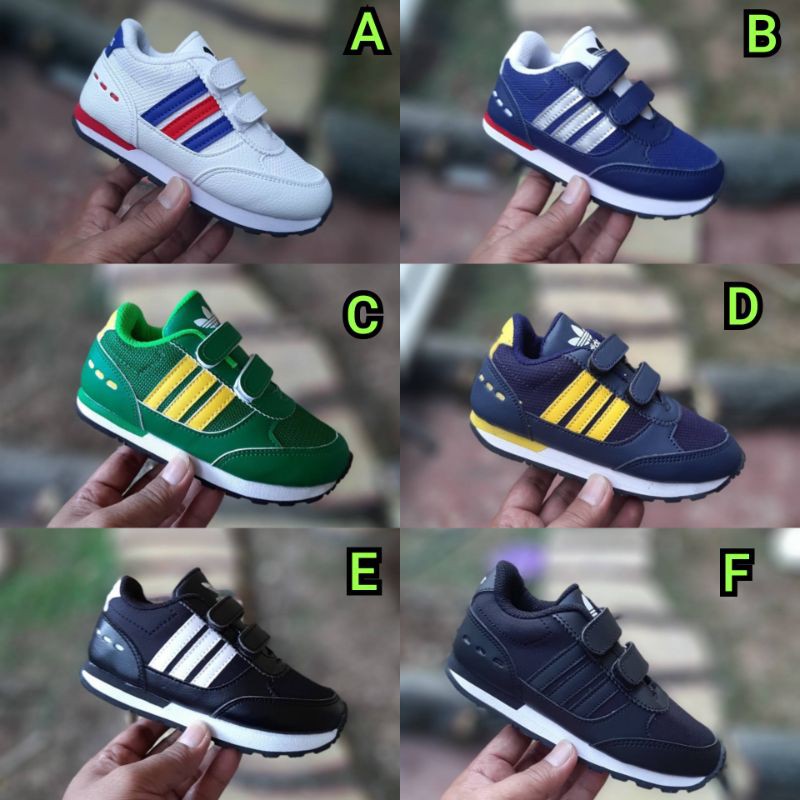 ADIDAS NEO CITY RACER KIDS SEPATU ANAK BEST SELLER SIZE 23 SD 37