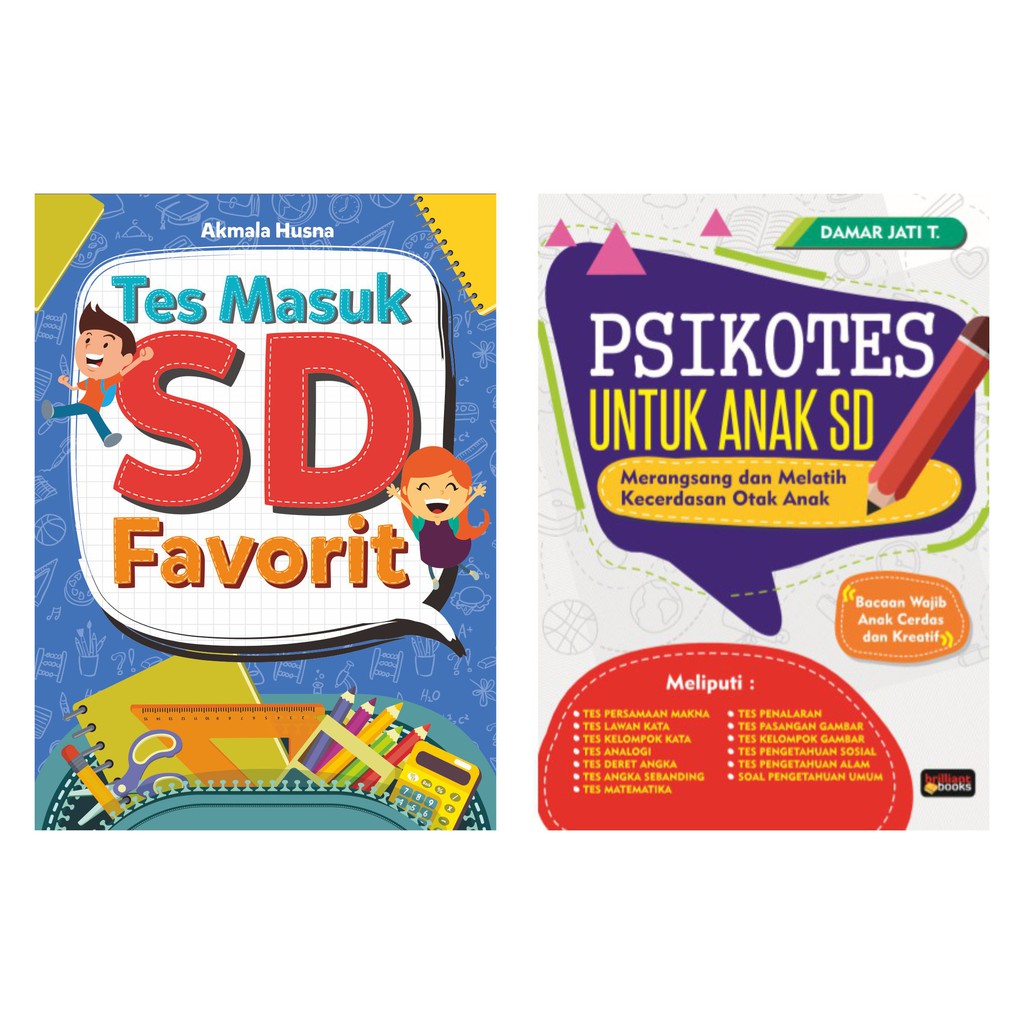 PROMO - Buku Anak Sd : Tes Masuk Sd - Psikotes Anak SD - Brilliant Books