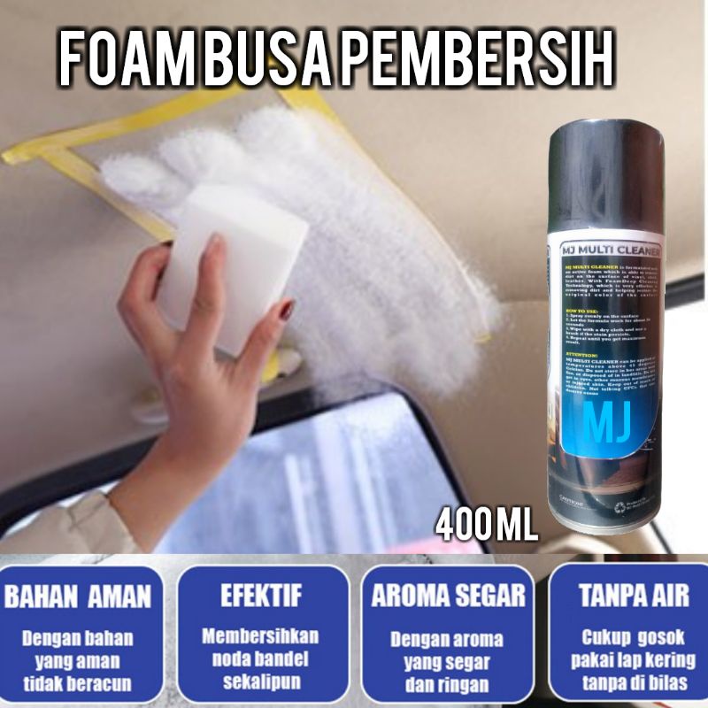 Pembersih interior mobil foam/plafon mobil/sintetik bludru/jaket/tas /sepatu