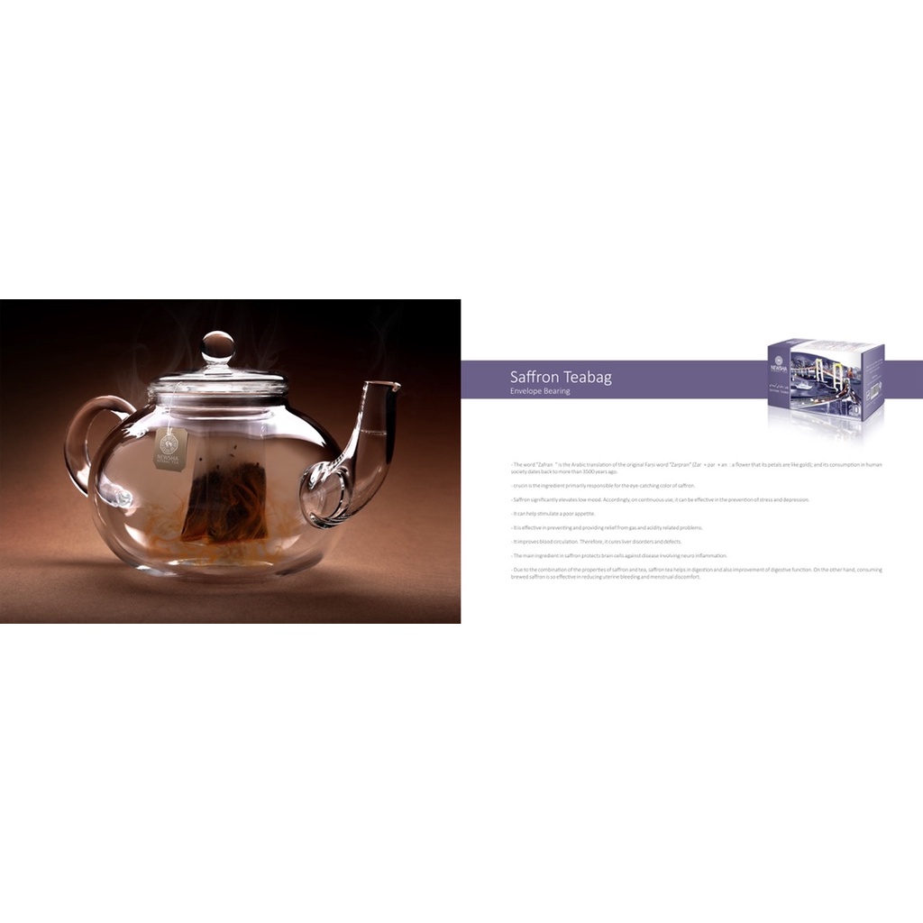 

SAFFRON TEA BAG / Teh Saffron tea bag /
