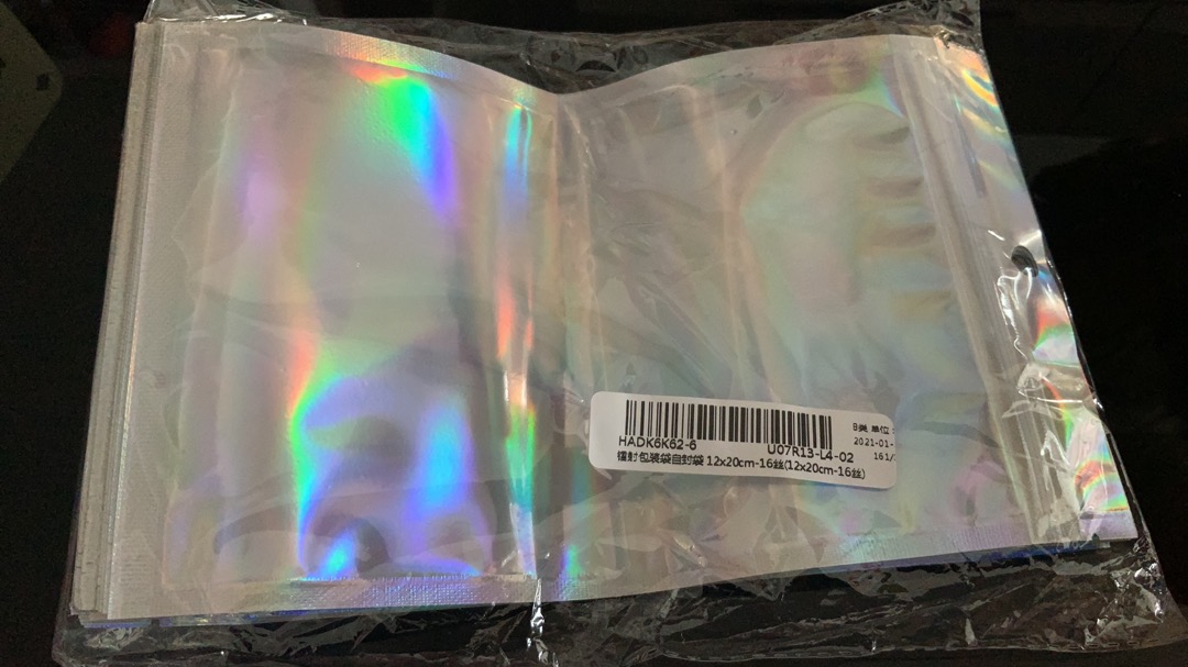 20pcs Kantong Aluminium Foil Anti Air Dengan Seal Self Seal