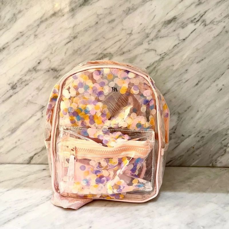 ZRA KIDS/ CONFETTI VINYL BACKPACK