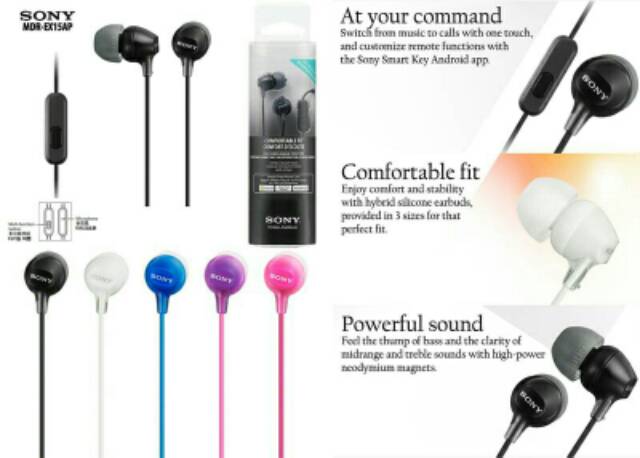 Sony Original Handsfree / Headset MDR-EX15AP