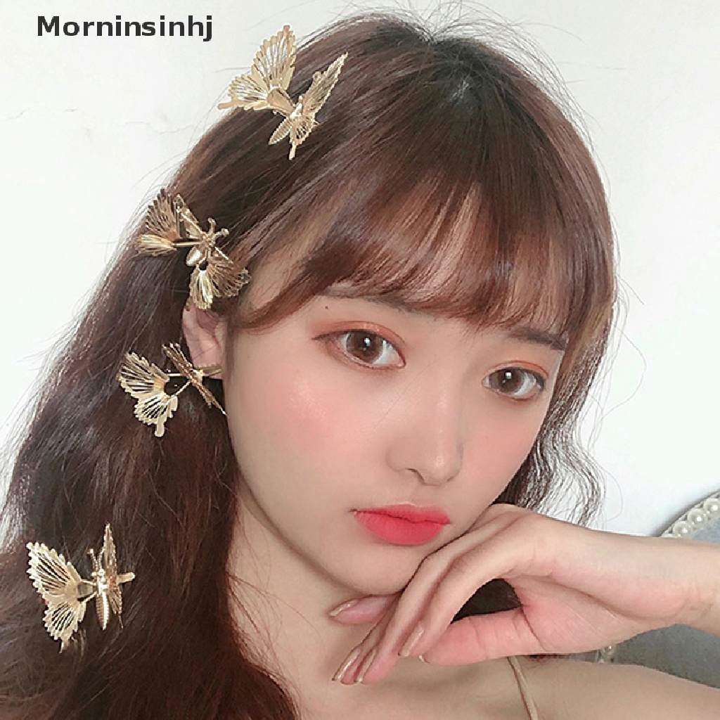 Mornin Jepit Rambut Kupu Poniclip Will Move Butterfly Hairpin Hiasan Kepala DuckbillClip id