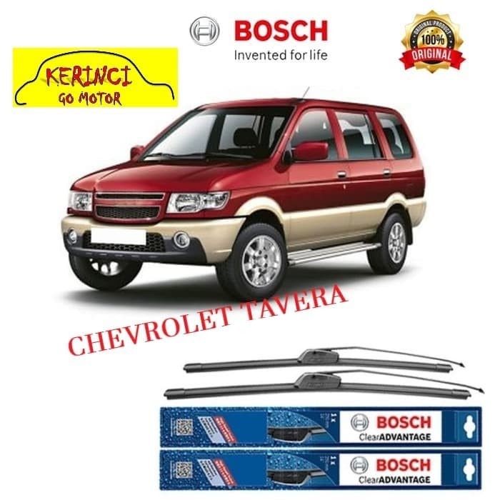 WIPER BOSCH CLEAR ADVANTAGE CHEVROLET TAVERA 22&quot; &amp; 16&quot; SEPASANG WIPER