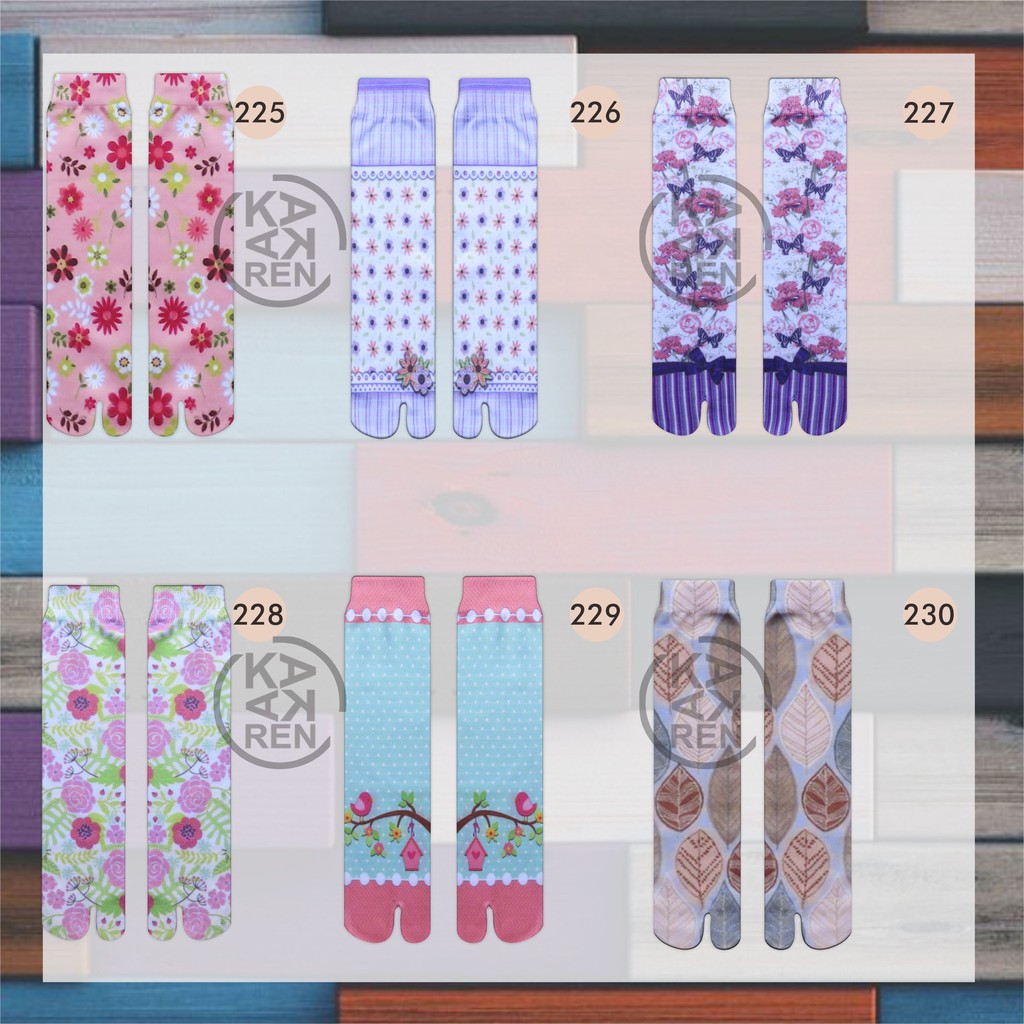 Kakaren Kaos Kaki Printing Dewasa Murah L