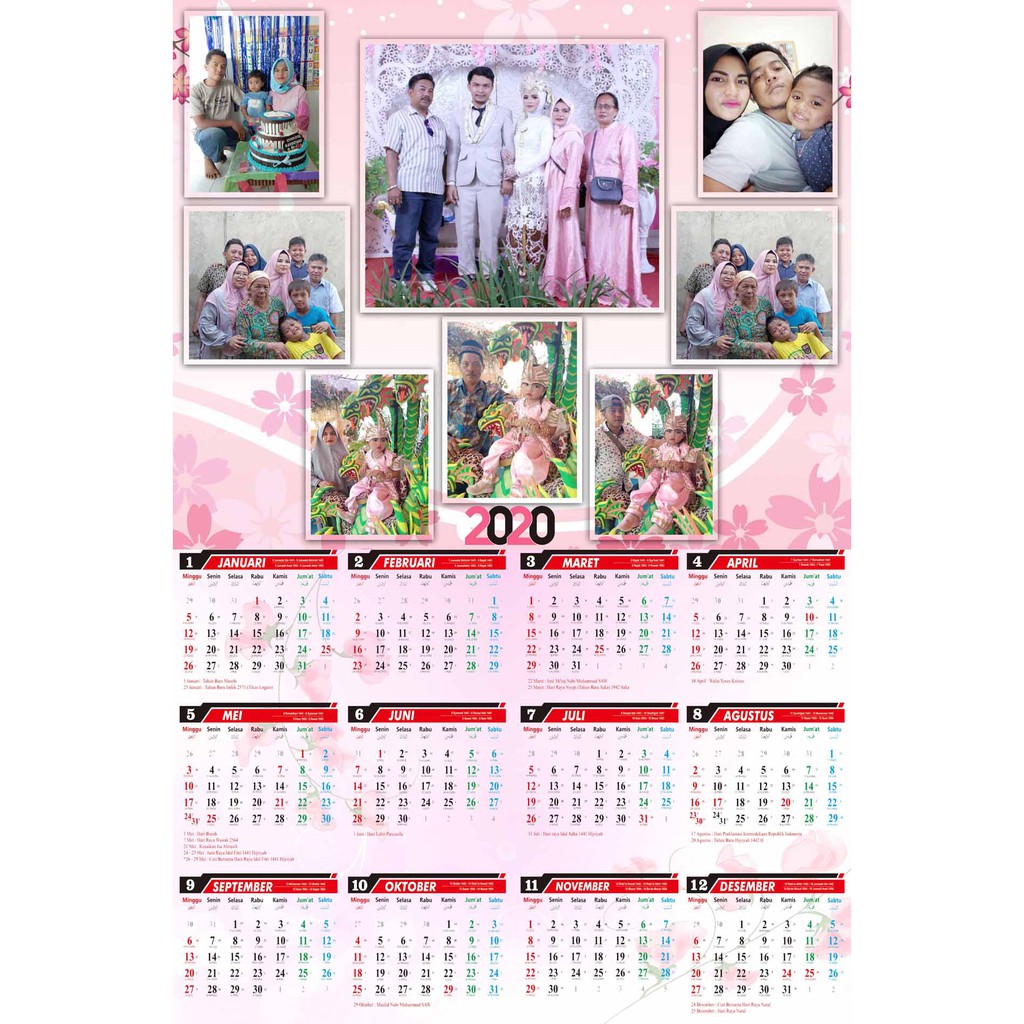 

Kalender Dingding 2020 Kostum Fhoto