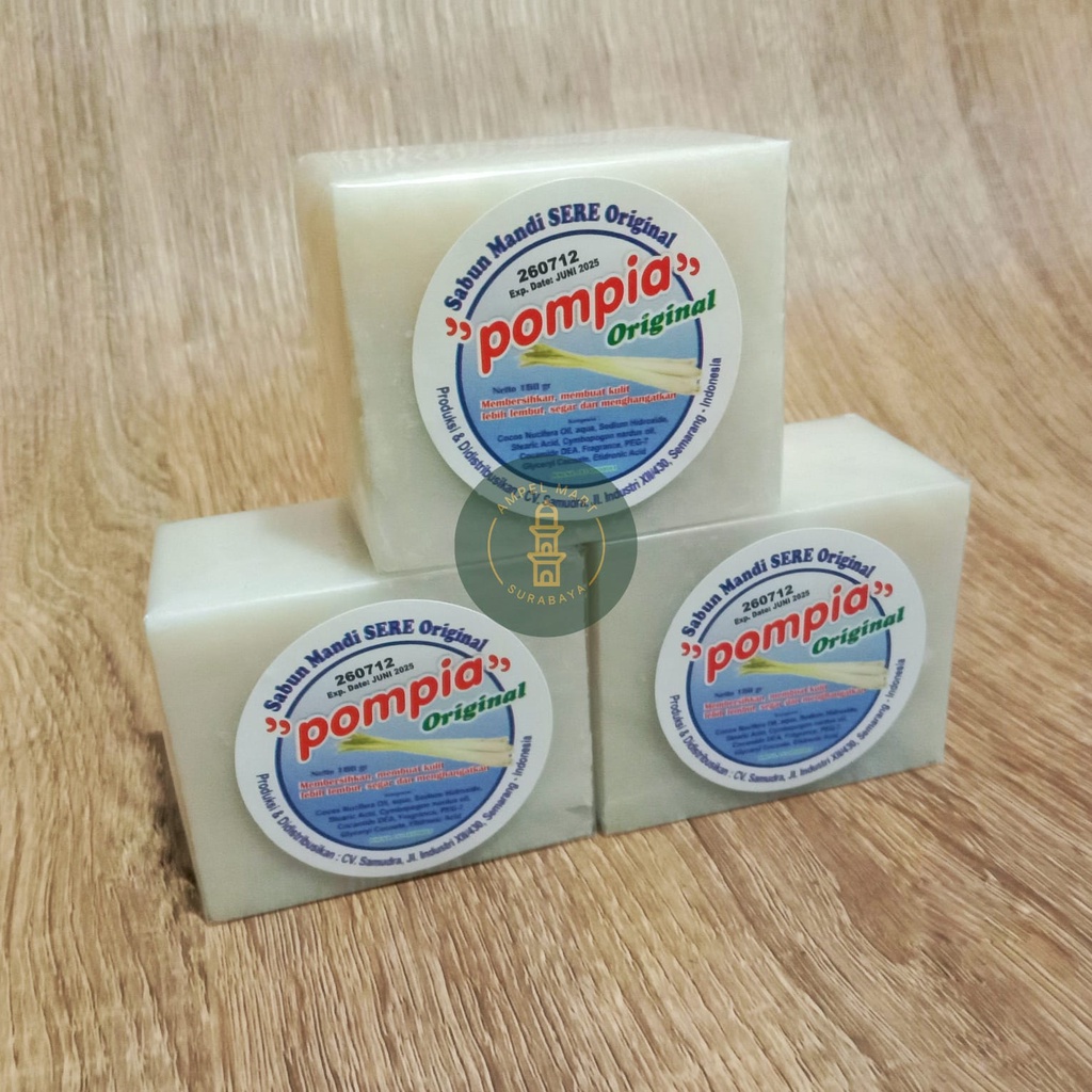 Sabun Sereh POMPIA KOTAK Sabun Pompia Plus Olive Oil Sabun Sereh Original Plus Zaitun Per PCS