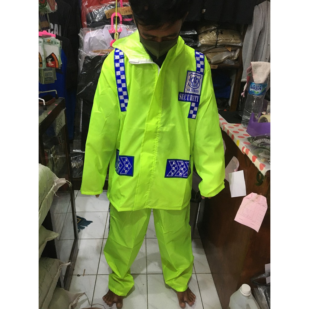 Jas Hujan Satpam Jas Hujan Security Raincoat Satpam Scotchlight