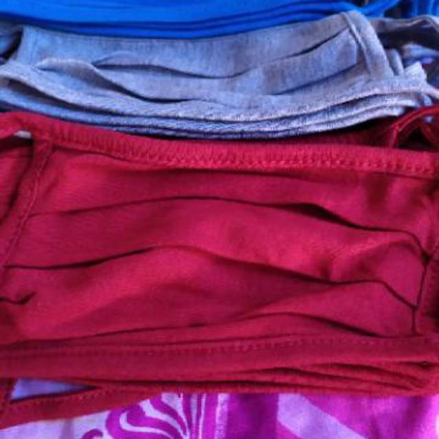 MASKER KAIN KAOS  SPANDEX TEBAL  PREMIUM TIDAK GATAL PRODUKSI SENDIRI UKURAN DEWASA TALI HIJAB