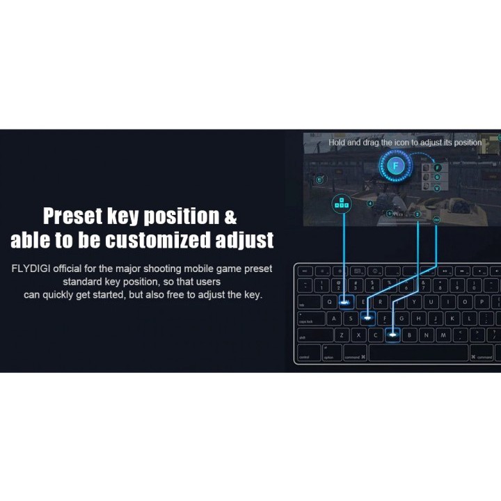 612 FLYDIGI Q1 - Mobile Game Keyboard Mouse Converter for Android and iOS