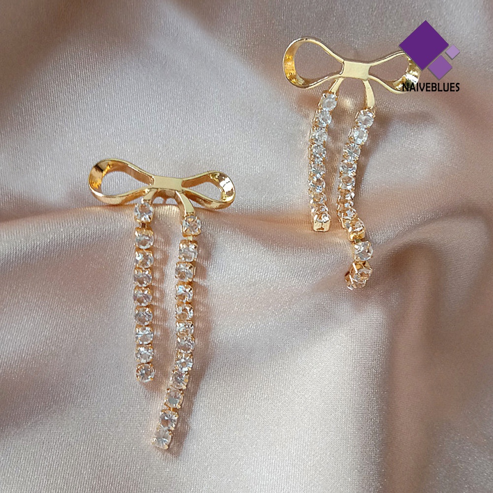 Anting Rumbai Panjang Bahan Alloy Untuk Wanita