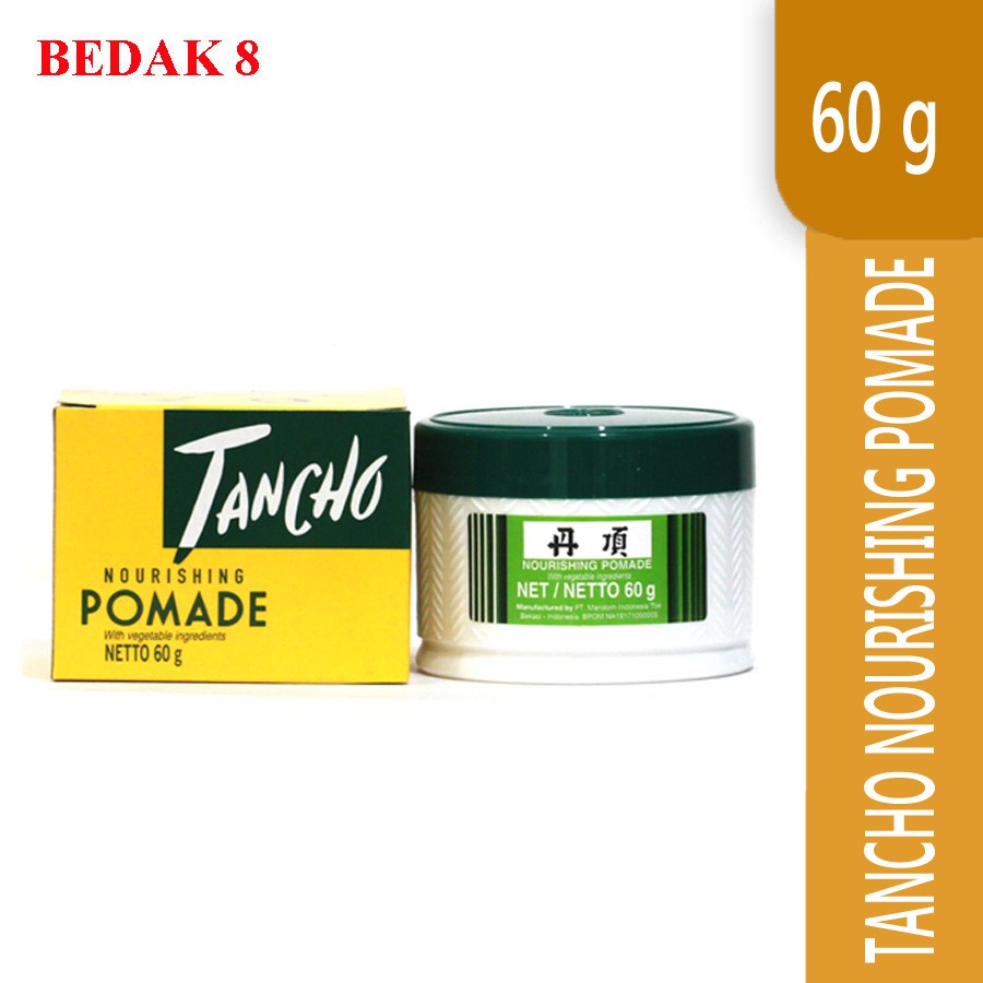 Tancho Nourishing Pomade 60 gr/Minyak Rambut Tancho Pomade Hijau 60 gr