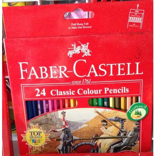

ATK 350 Pensil Warna Faber Castell Isi 24 Warna Panjang atk