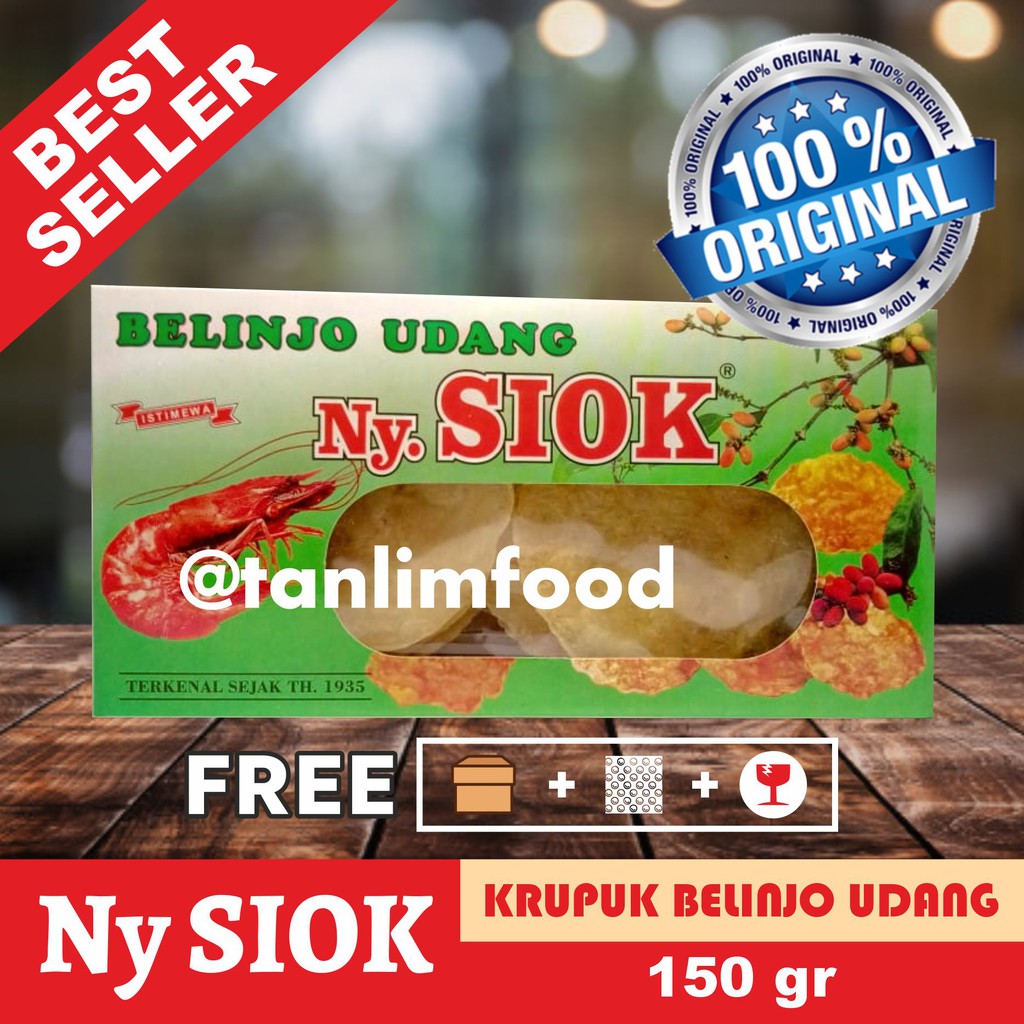 

Kerupuk Emping Belinjo Udang Dus Ny Siok 150gr