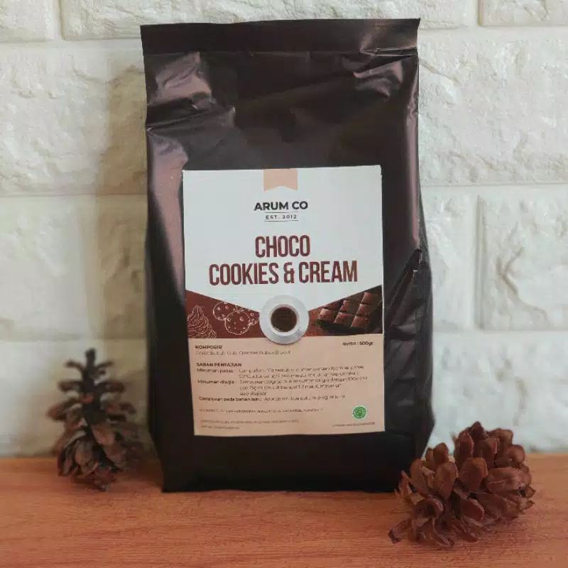 

Serbuk Minuman-Minuman Bubuk Instan Rasa Choco Cookies Premium Kemasan 500 Gram