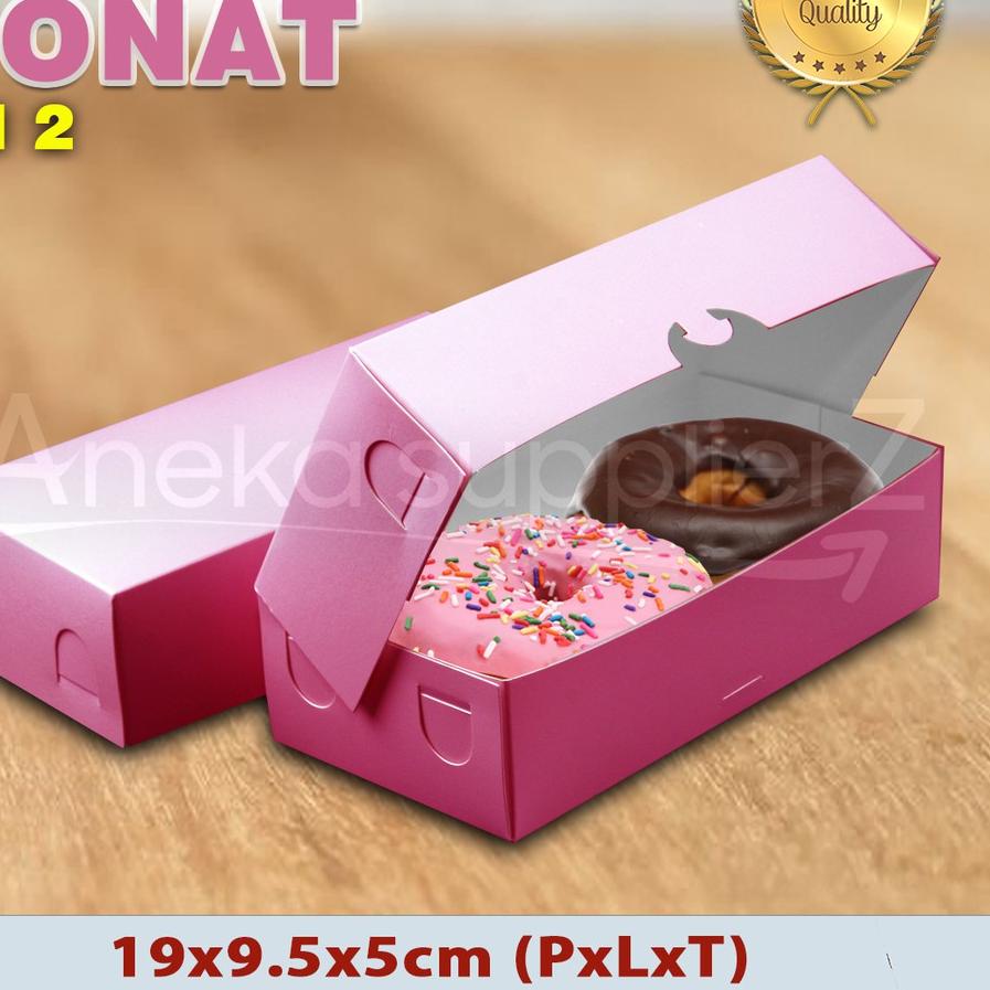 

Big Sale Box Donat - Kotak Donat - Dus Donat - PINK - Isi 2 50pcs
