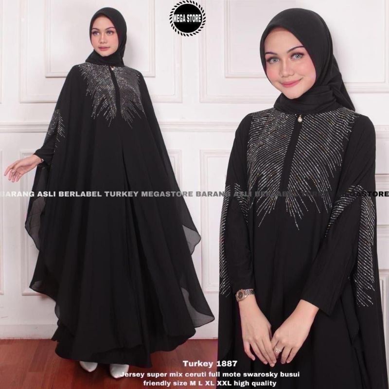 Abaya Turki Gamis Warna Hitam Gamis Arab Abaya Turkey