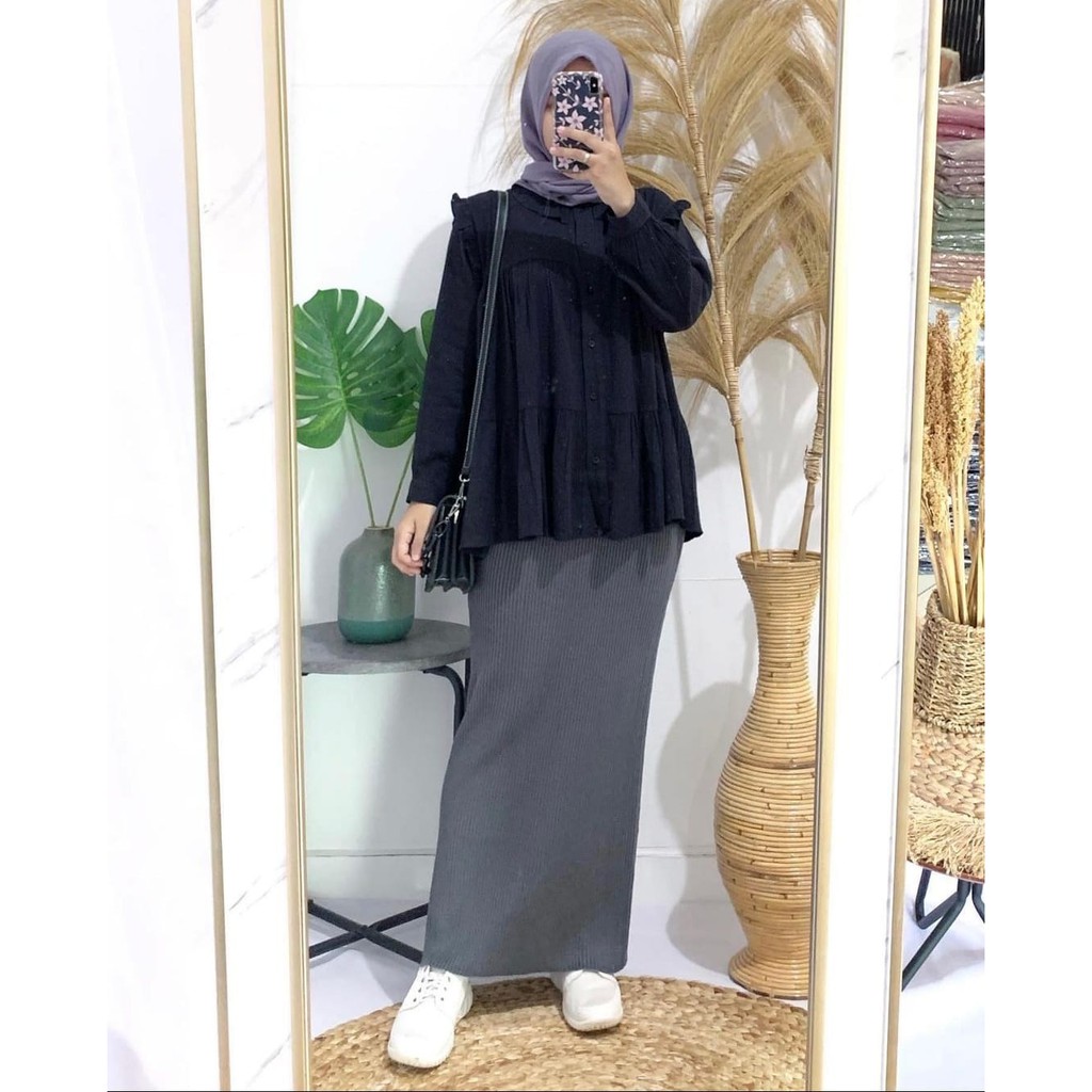 CYNISA SKIRT / ROK SPAN KNIT RAJUT / ROK KONDANGAN / ROK PESTA