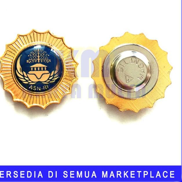 ❪JiP⭐️❫ KM - Lencana Pin Korpri Warna Biru - Pin ASN Korpri Golongan 3 //Tidak mahal