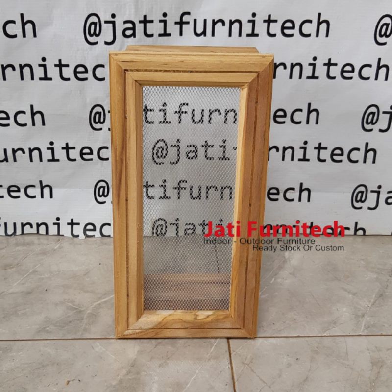 Loster Kayu Jati + Kawat Nyamuk // Ukuran 15x30 // HARGA PROMO