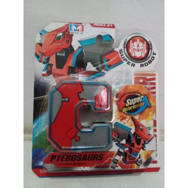 Mainan robot huruf yang bisa bergabung jadi satu