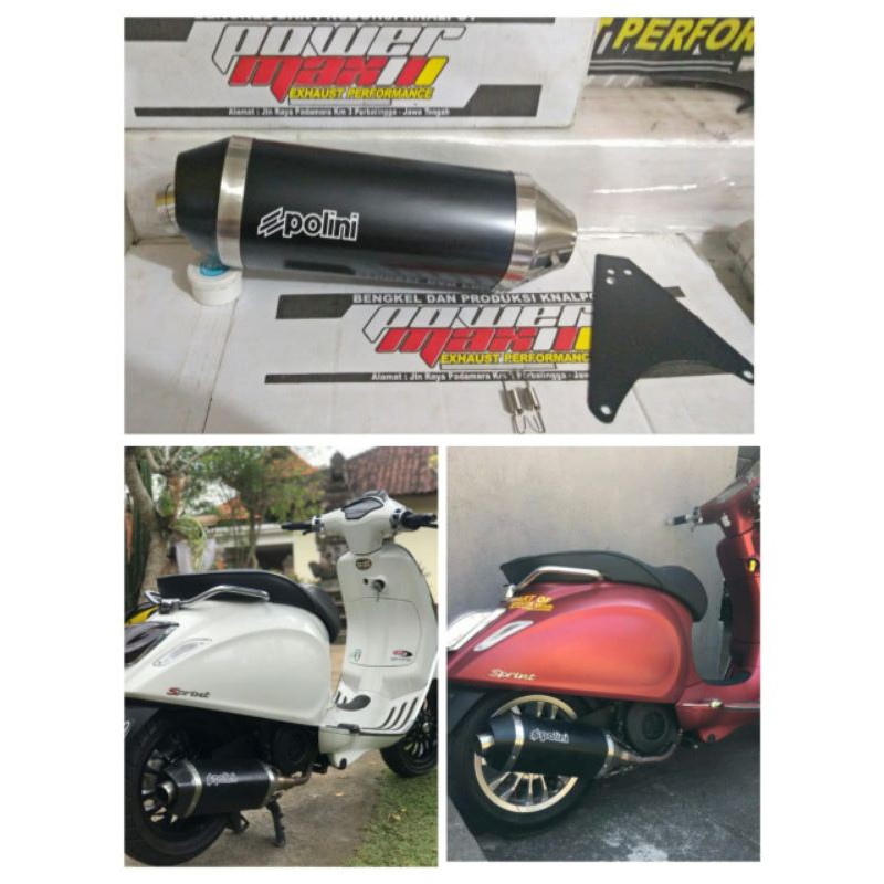 knalpot vespa polini non evo