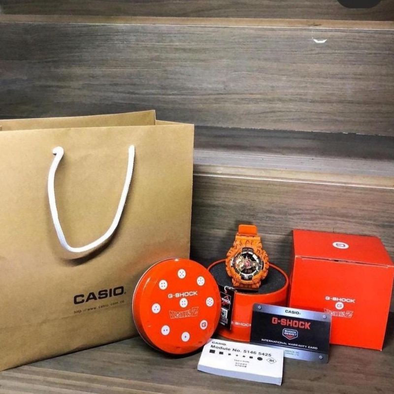 JAM TANGAN PRIA WANITA | RANTAI | KULIT | KARET | MURAH | - Anime G Shock GA110 JDB 1A4JR DRAGON BAL