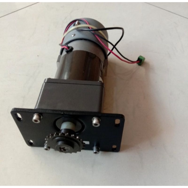 DINAMO DC MOTOR GEARBOK 24V 50W 125Rpm Motor Industri Dc