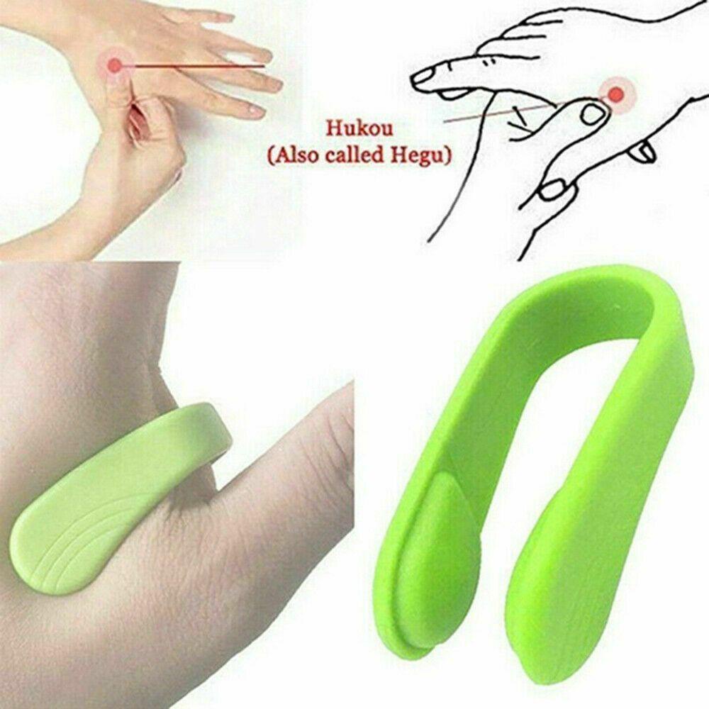 2/10Pcs Acupressure Massager Headache Relief Hand Massage Presser Palm Finder Tool Wearable Home Office