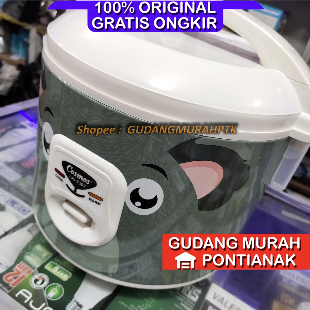 Rice Cooker Cosmos CRJ-3307 Magicom motif Koala Penanak Nasi Fabelia