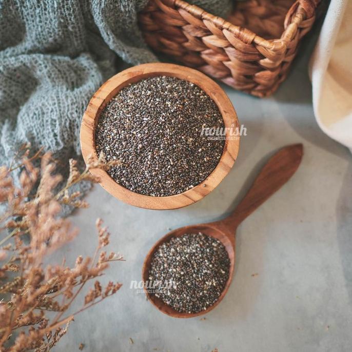 

(BISA COD) Organic Black Chia Seed 250 gr TERLENGKAP Kode 272