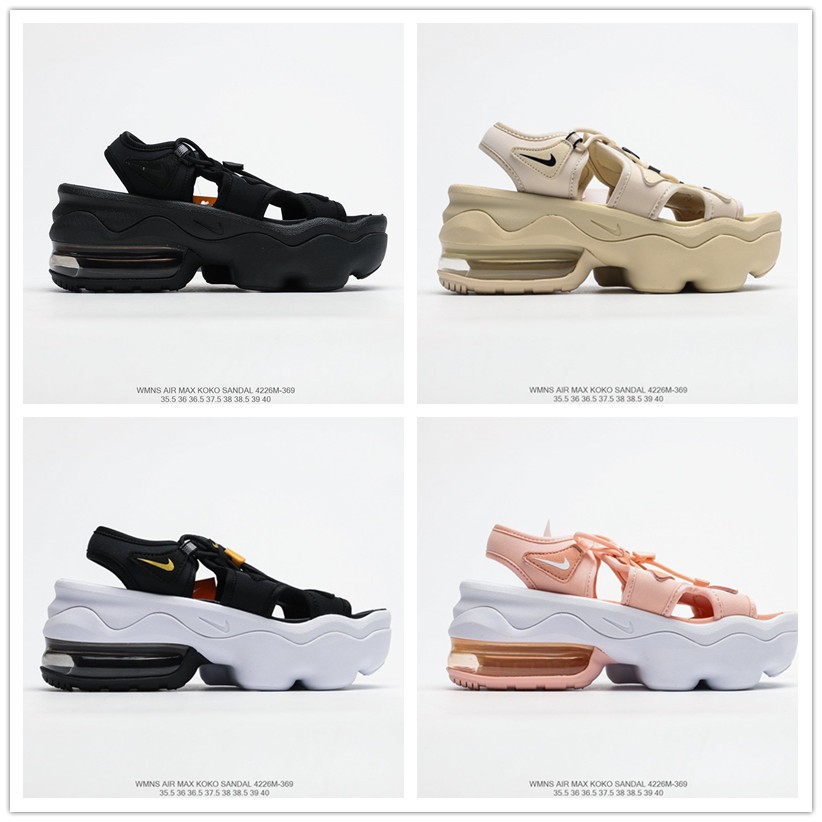  Sepatu  Sandal Desain Nike  Air  Max  Koko Dengan Sol  Tebal 