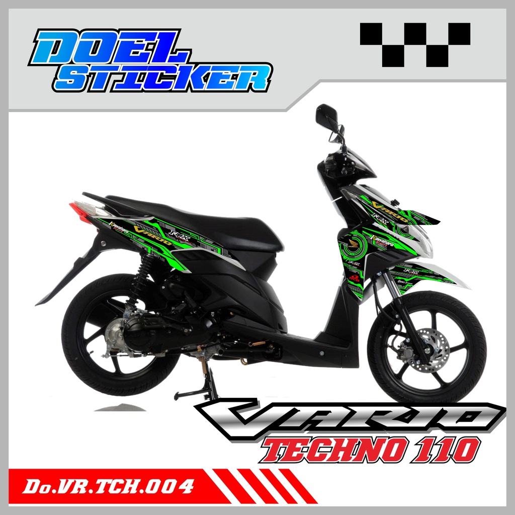 STRIPING VARIO CBS DAN TECHNO 110 STIKER LIST VARIASI STICKER VARIO TECHNO 110 004 FOX RACING