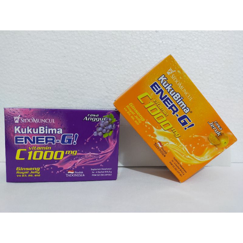 

Kukubima Ener G C-1000 Anggur/Jeruk isi 6 sachet