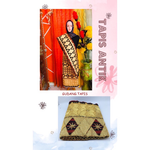 Tapis Antik/Tapis Lampung/Tapis Mama Papa/Tapis Murah/Sarung Tapis/Tapis Set/Kain Tapis/Kain Lampung