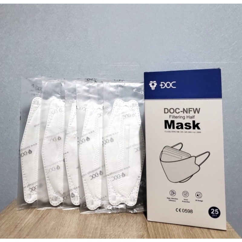 Masker KF94 DOC 4ply disposable facemask single pack isi 30pc Masker KF 94 DOC ORIGINAL