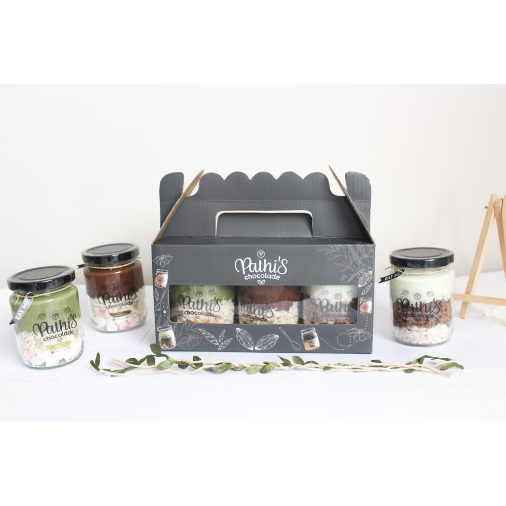 

PROMO!!!!!!!!! GIFT BOX + 3 PCS PATHIS CHOCOLADE (BEBAS PILIH VARIANT RASA + FREE GIFT CARD)