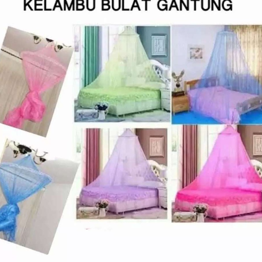 Kelambu Tidur Gantung Bulat / Kelambu Anti Nyamuk / Mosquito Net